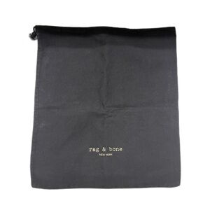 Rag & Bone Dust Cover Bag Black Drawstring 14x16 Storage Bag